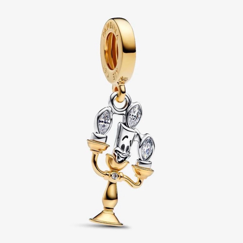 Authentic Disney Beauty and the Beast Lumiere Dangle Charm